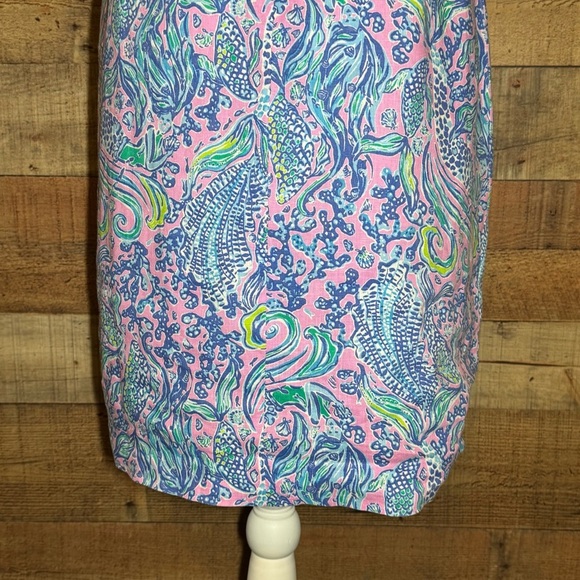 NWT Lilly Pulitzer Maurina Linen Shift Dress in Lilac Rose We Mermaid It size 4 - Picture 11 of 14
